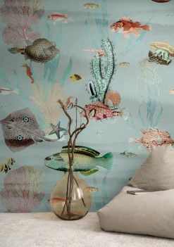 Fototapete Meer Fische Korallen Blau Bunt 39872-1