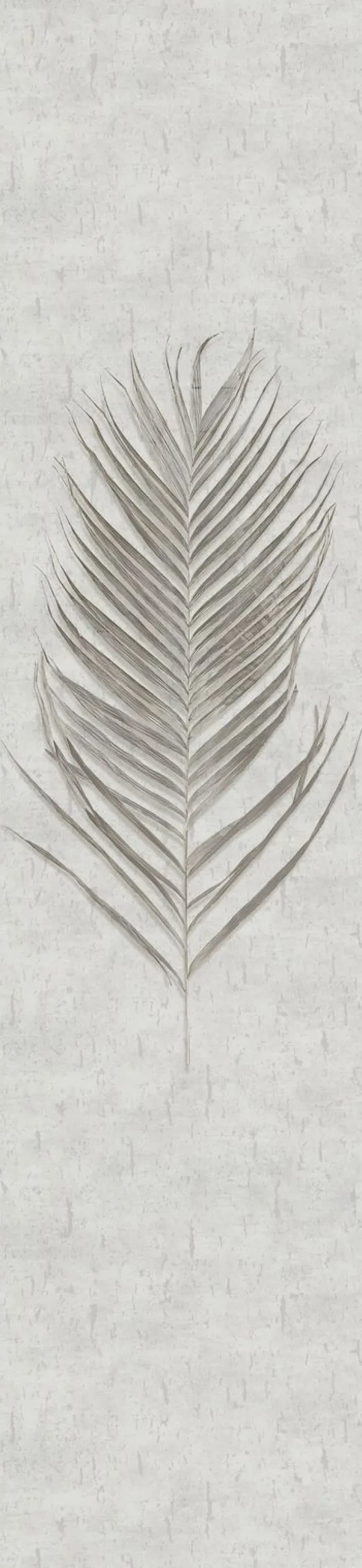 Fototapete Panel Blatt Floral grau 33276