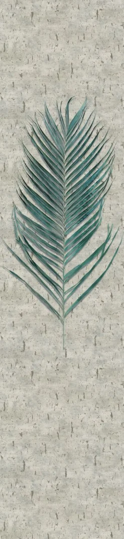 Fototapete Panel Blatt Floral grau beige 33273