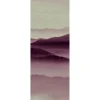 Fototapete Panel Vlies Bäume Nebel beige rosa Premium