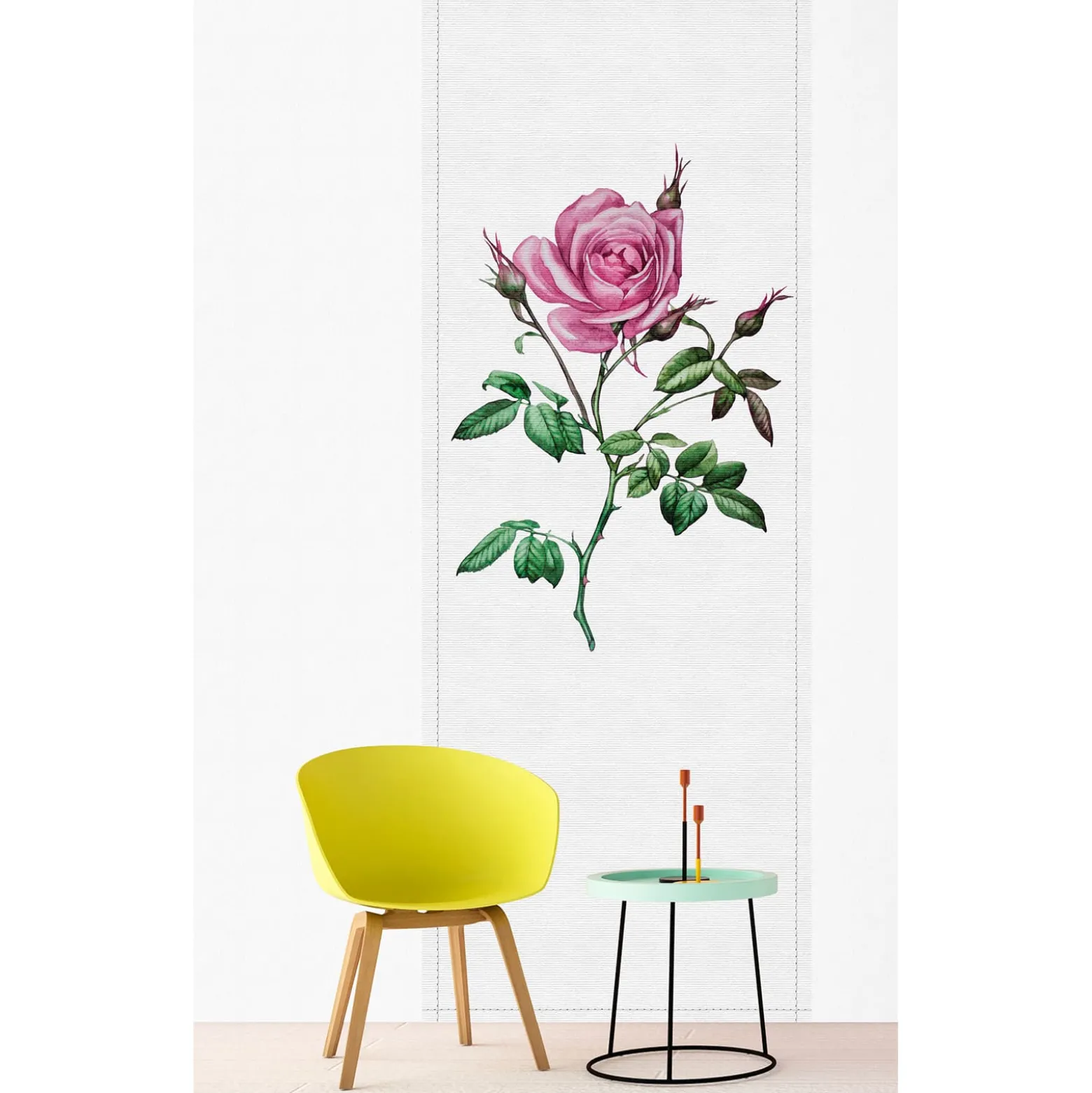 Fototapete Panel Vlies Rose Struktur grau rosa Premium