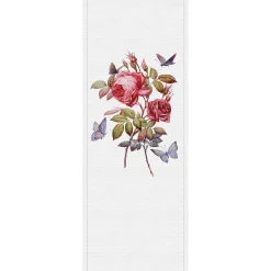 Fototapete Panel Vlies Schmetterlinge grau rot Premium