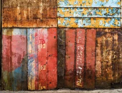 Fototapete Rasch Daniel Geier Rost Used Look rot 100365