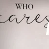 Fototapete Rasch Kruth Design Who Cares weiß 100884