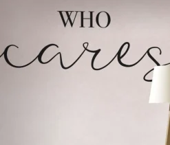 Fototapete Rasch Kruth Design Who Cares weiß 100884