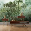 Fototapete Rasch Urwald Blätter grün blau 486025