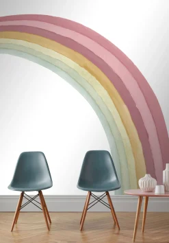Fototapete Regenbogen Rosa 253269 Rasch Kindertapete