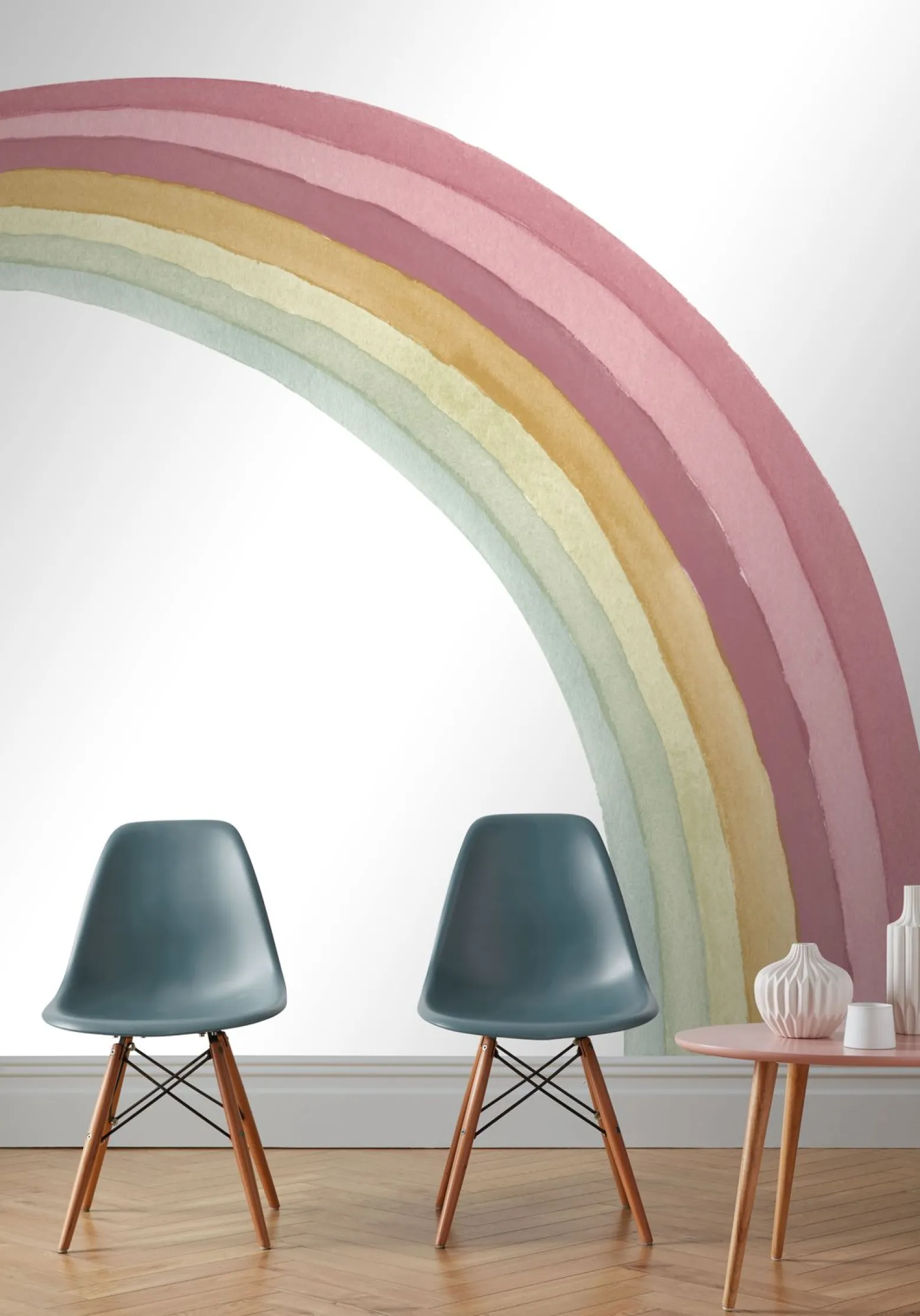 Fototapete Regenbogen Rosa 253269 Rasch Kindertapete