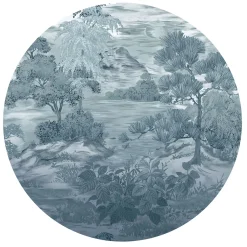 Fototapete rund Guido Maria Kretschmer Dschungel blau