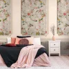 Fototapete Stuck Leisten Floral Beige Grau 39847-1