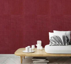 Fototapete Textil Kacheln Struktur rot schwarz Marburg