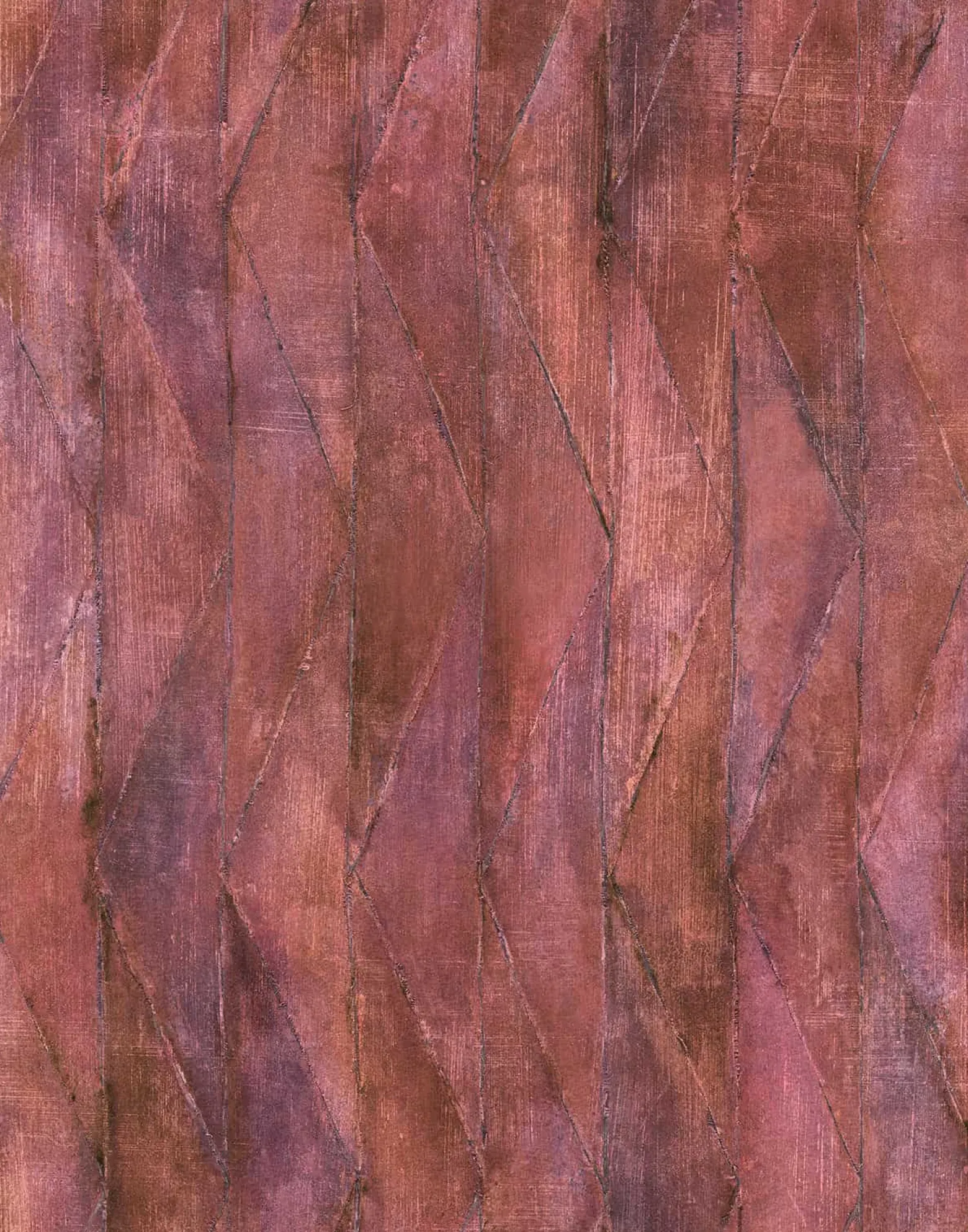 Fototapete Textil Vintage Dreiecke Grafisch kupfer Marburg
