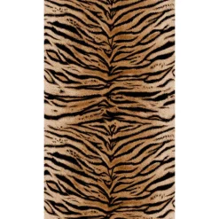 Fototapete Tiger Felloptik Braun Schwarz 39830-1