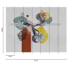Fototapete Vögel Abstrakt Grafik Grau Bunt 39910-1