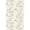 Fototapete Vögel Elegant Floral Beige Schwarz 39884-1