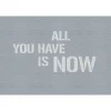 Fototapete Vlies All You Have Is Now blau grau Premium