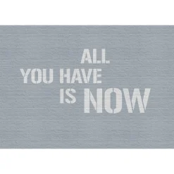 Fototapete Vlies All You Have Is Now blau grau Premium