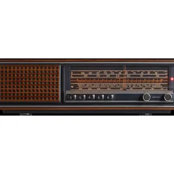 Fototapete Vlies Altes Radio Retro braun schwarz