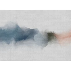 Fototapete Vlies Aquarell Kunst grau blau Premium