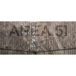 Fototapete Vlies Area 51 Draht Wand braun
