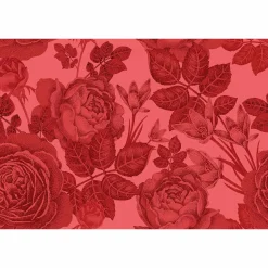 Fototapete Vlies Baccara-Rose Floral rot Premium