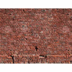 Fototapete Vlies Backstein-Mauer rot-braun Designwalls