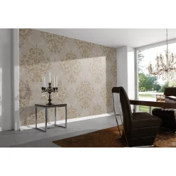 Fototapete Vlies Barock Ornamente beige braun