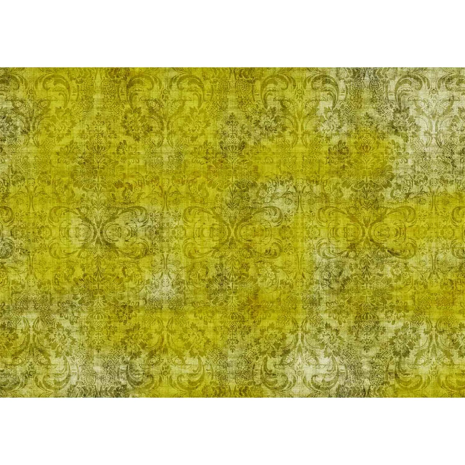 Fototapete Vlies Barock Ornamente Vintage gelb Premium