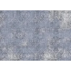 Fototapete Vlies Barock Ornamente Vintage blau grau