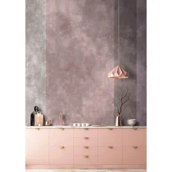 Fototapete Vlies Beton Blockstreifen grau rosa Premium