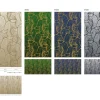 Fototapete Vlies Blätter Grafisch Floral blau gelb 47242