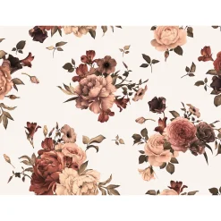Fototapete Vlies Blumen Bouquet weiß rot creme