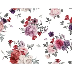 Fototapete Vlies Blumen Bouquet weiß rosa lila