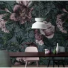 Fototapete Vlies Blumen Kreuze grün violett Premium