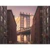 Fototapete Vlies Brooklyn Bridge Brücke braun grau