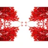 Fototapete Vlies Bätter Baum Grafik rot weiß