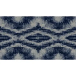 Fototapete Vlies Canvas-Muster Rauten blau Premium
