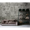 Fototapete Vlies China Zeichen Downtown grau Premium
