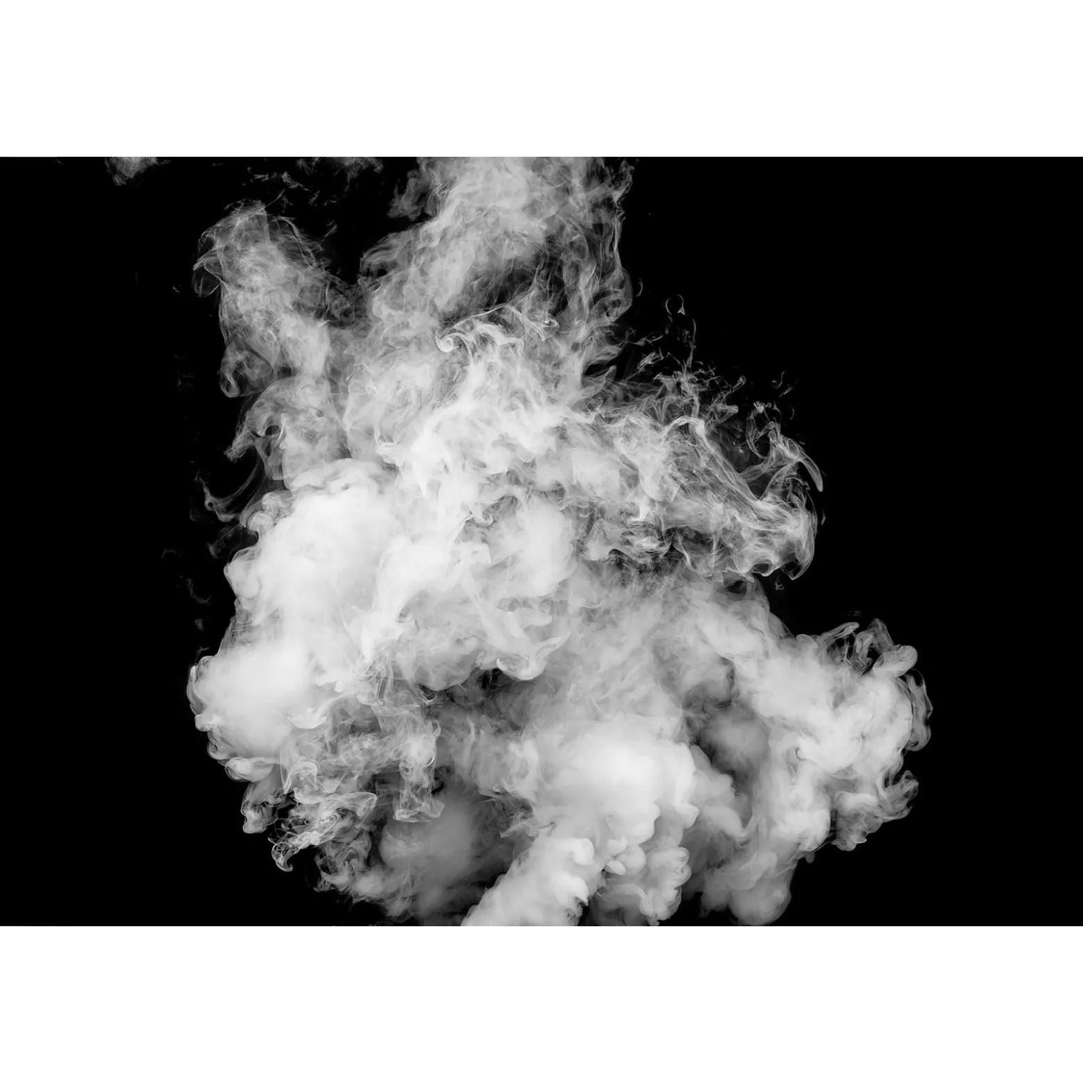 Fototapete Vlies Dampf-Wolke grau schwarz