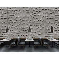 Fototapete Vlies 3D Beton Steine grau schwarz Premium