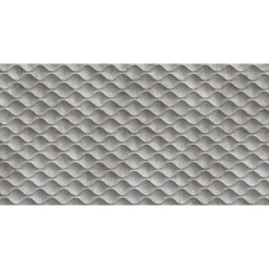 Fototapete Vlies 3D Beton Wellen grau schwarz