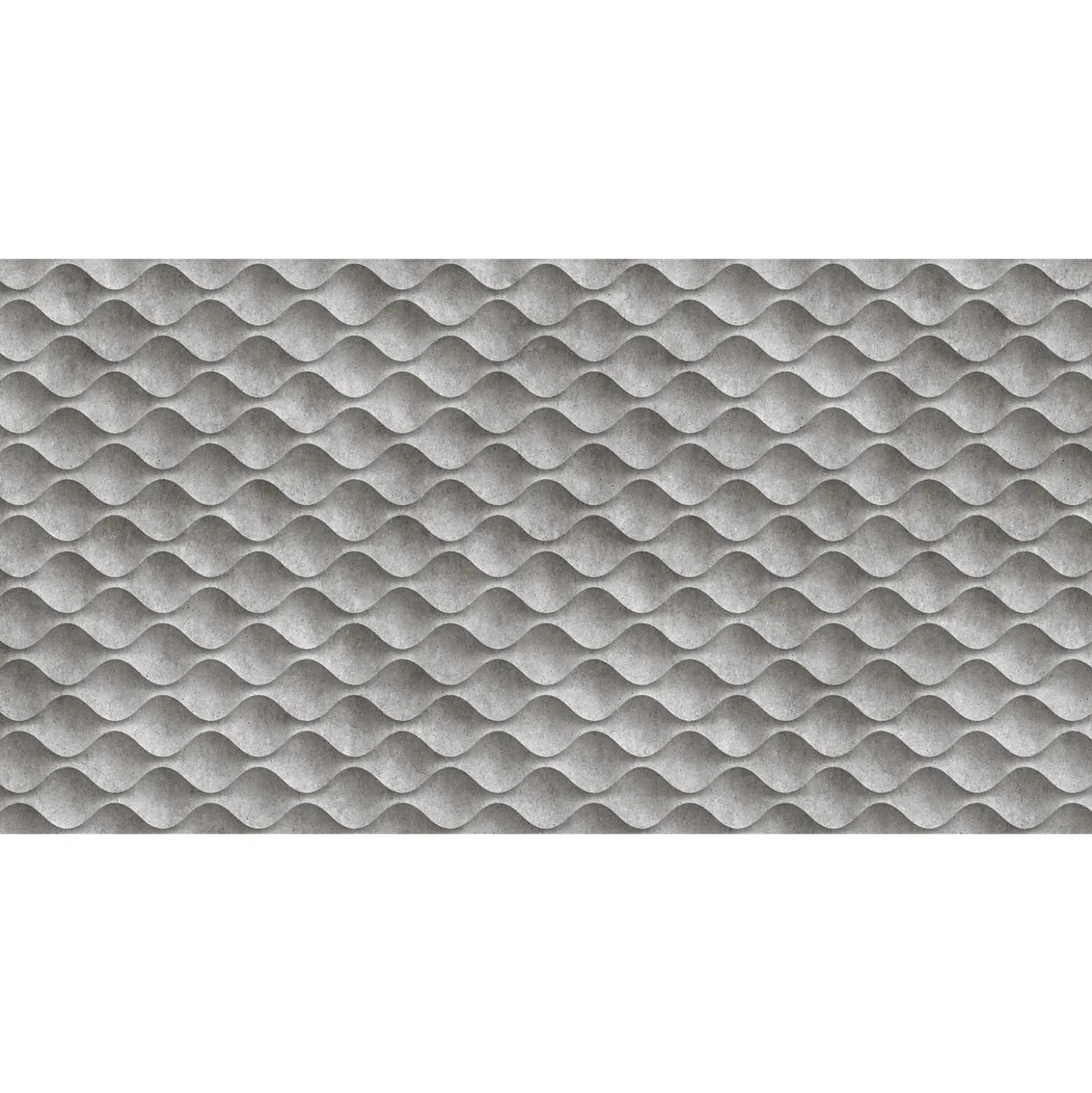 Fototapete Vlies 3D Beton Wellen grau schwarz
