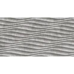 Fototapete Vlies 3D Beton Wellen Grau Schwarz Premium