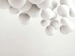 Fototapete Vlies 3D Bälle Kugeln Ballons grau 38291-1