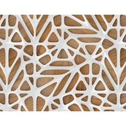 Fototapete Vlies 3D Design Holz weiß braun Designwalls