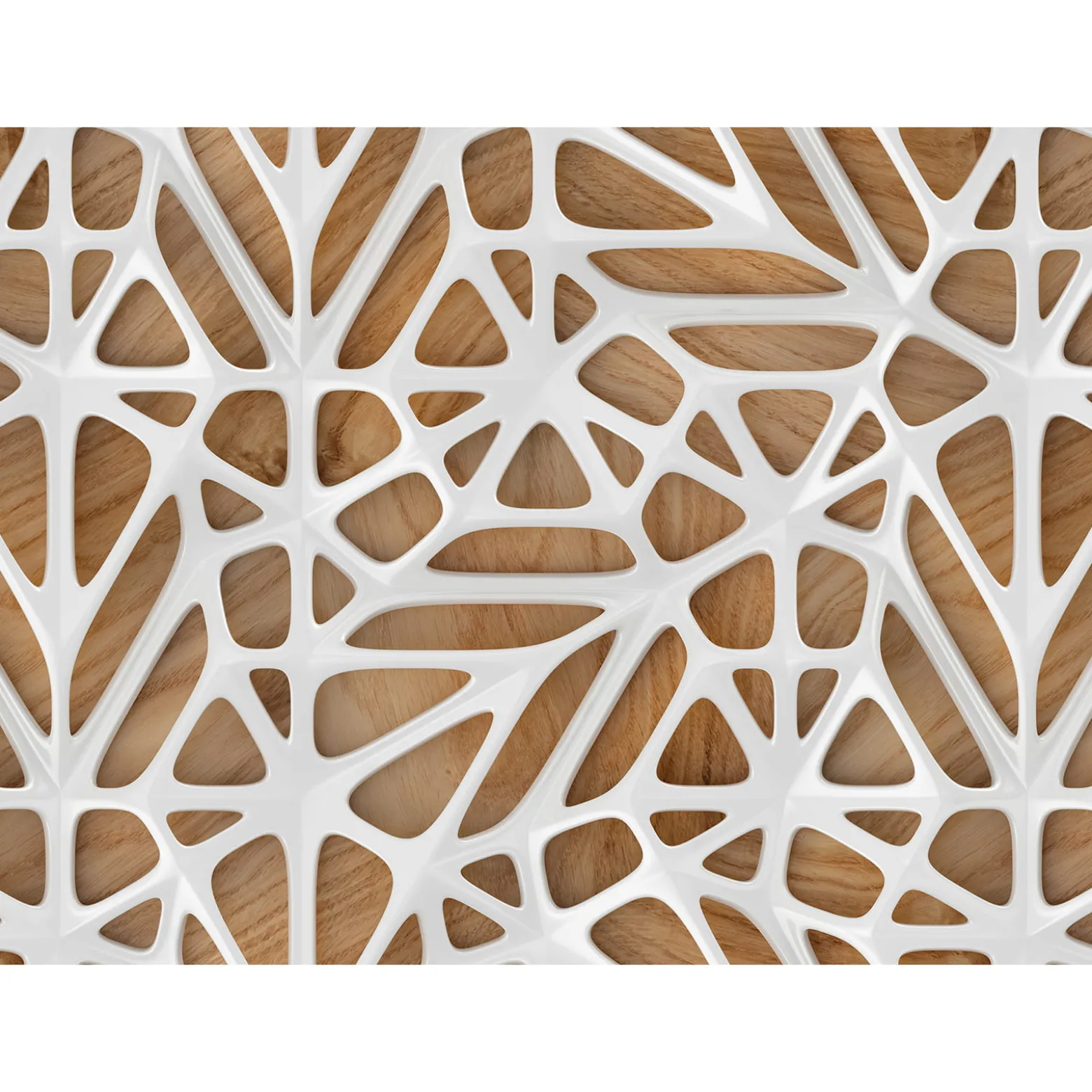 Fototapete Vlies 3D Design Holz weiß braun Designwalls