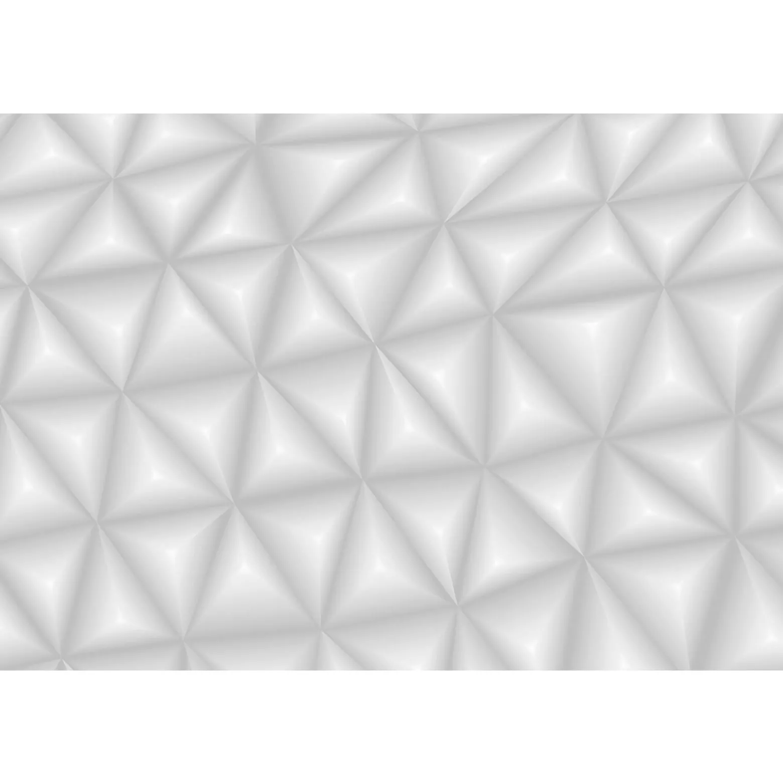 Fototapete Vlies 3D Dreiecke Grafik grau weiß
