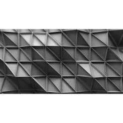 Fototapete Vlies 3D Dreiecke Grafisch silber