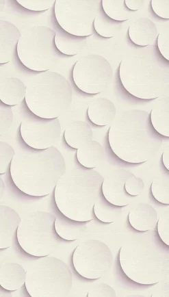 Fototapete Vlies 3D-Effekt Kreise beige 38283-1