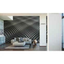 Fototapete Vlies 3D Grafik Quadrate schwarz weiß
